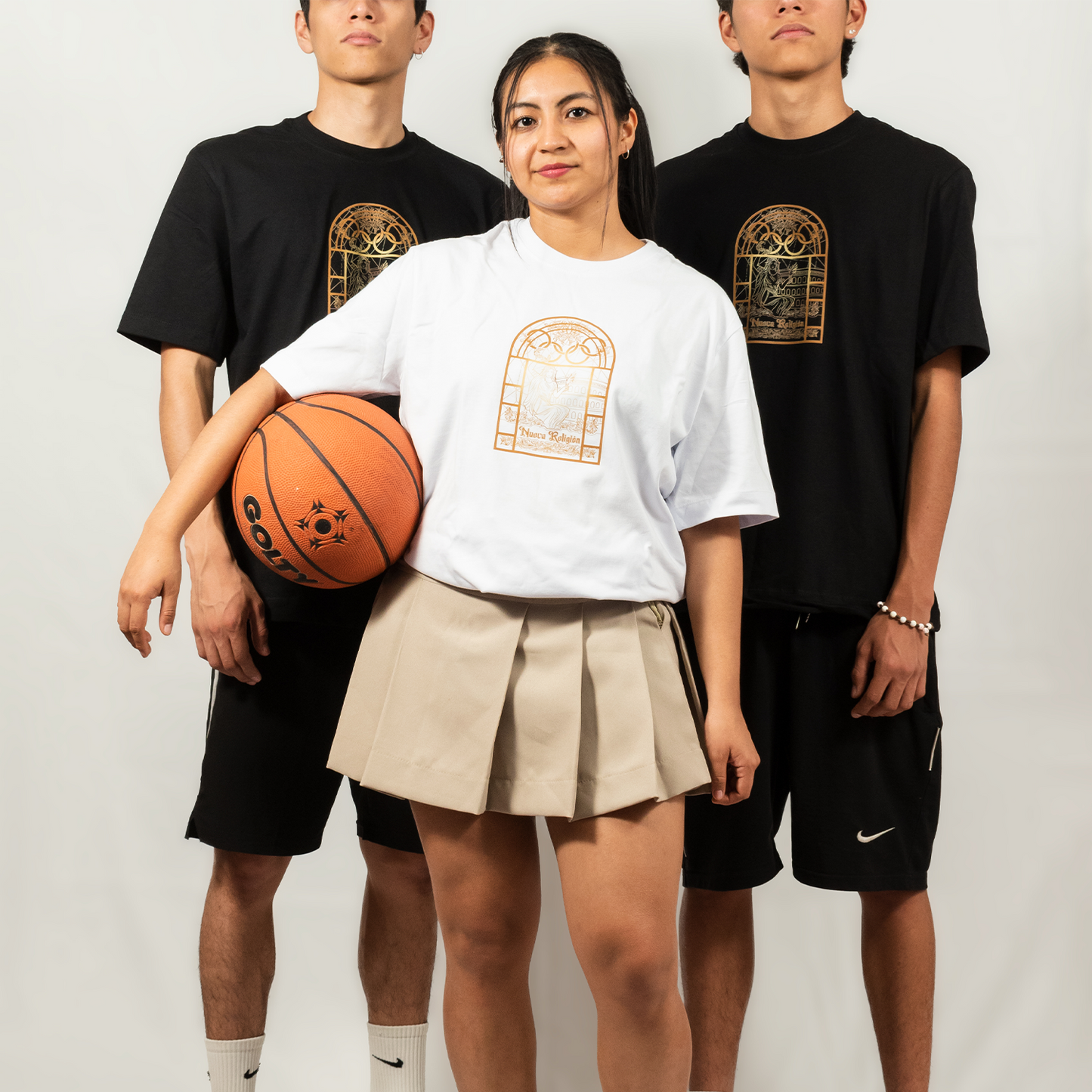 Camiseta - Cinco aros de luz - blanca