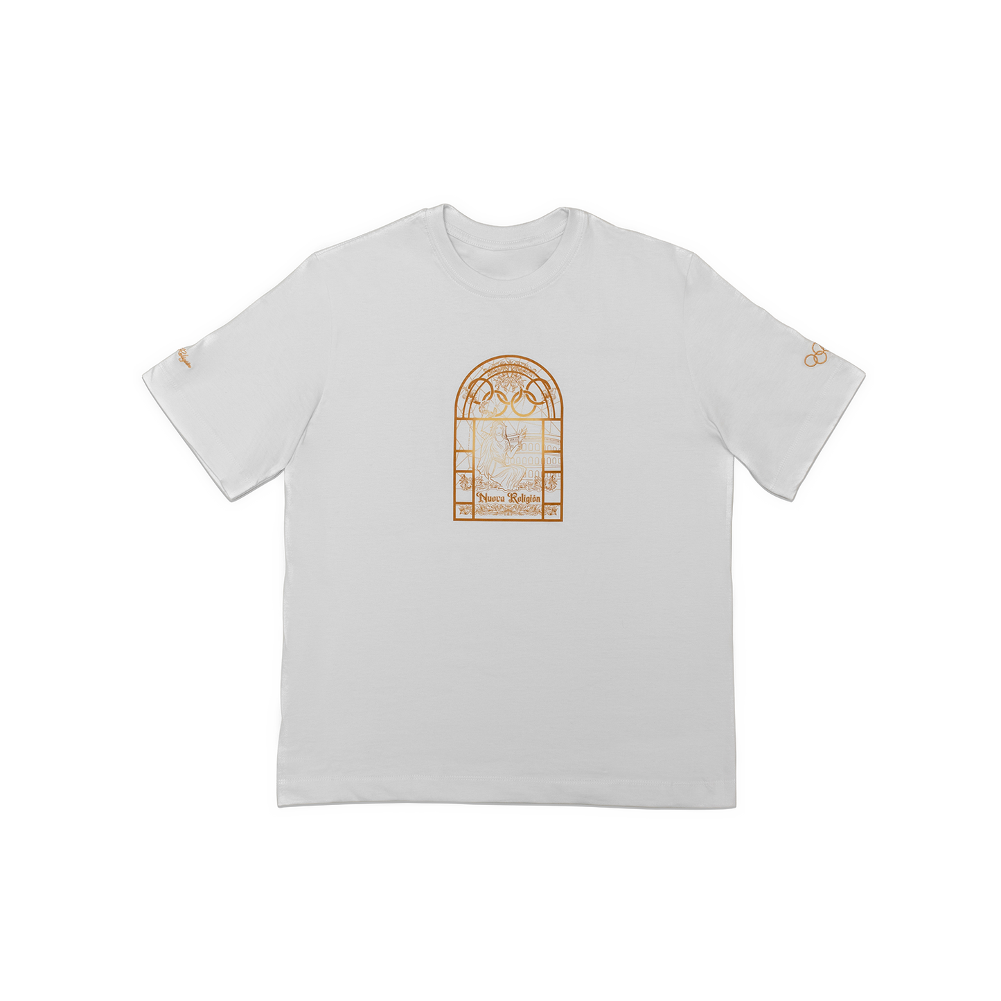 Camiseta - Cinco aros de luz - blanca