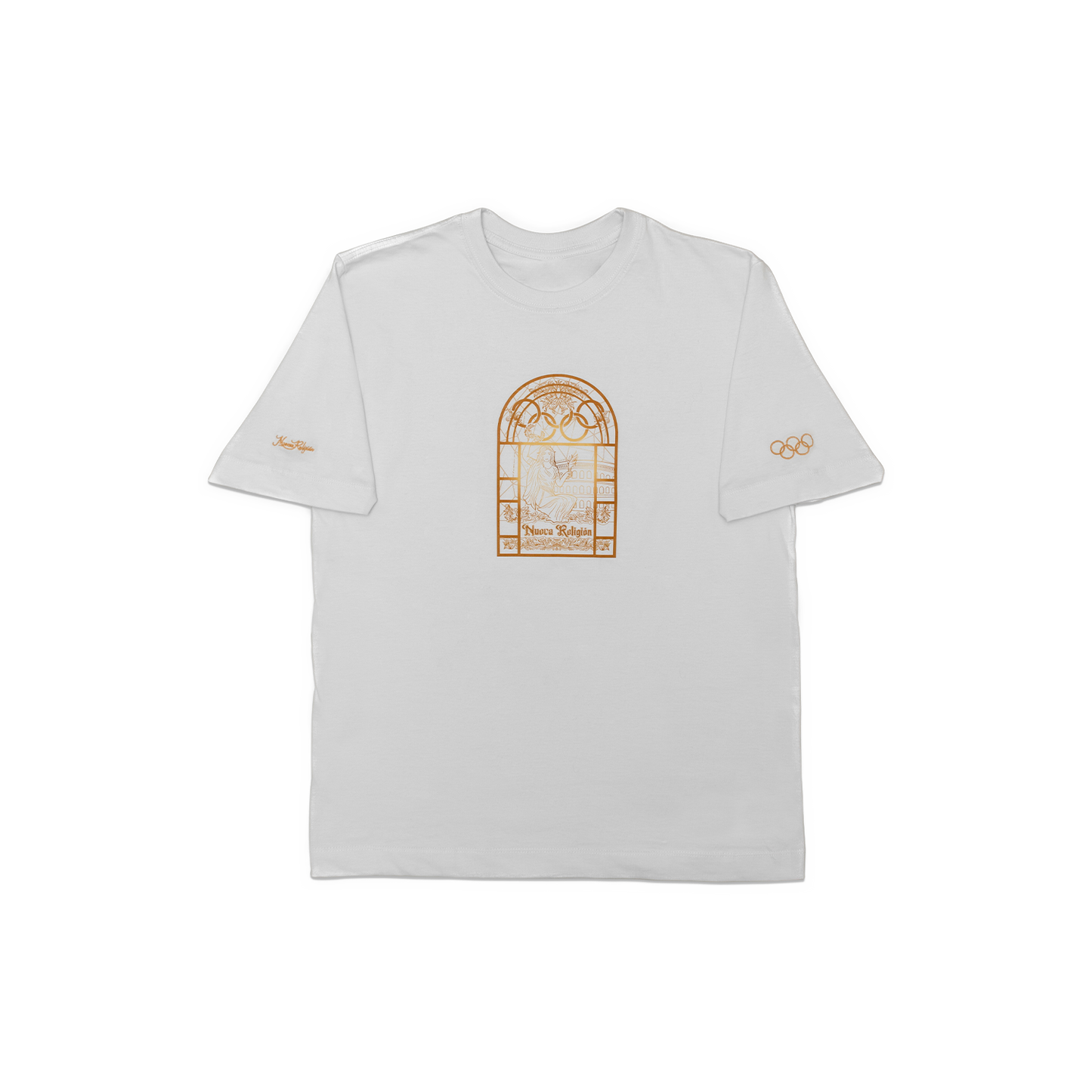 Camiseta - Cinco aros de luz - blanca