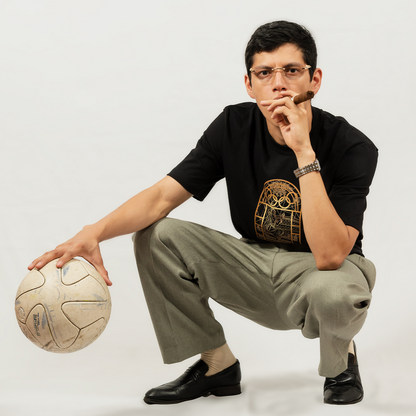 Camiseta - Cinco aros de luz - negra